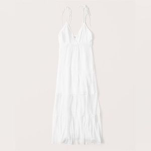 Abercrombie white maxi dress